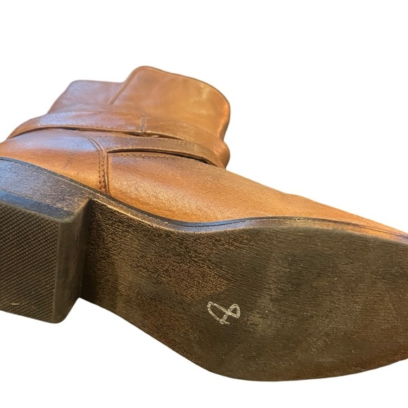 Brown Leather Combat & Moto Boots - Picture 7 of 8